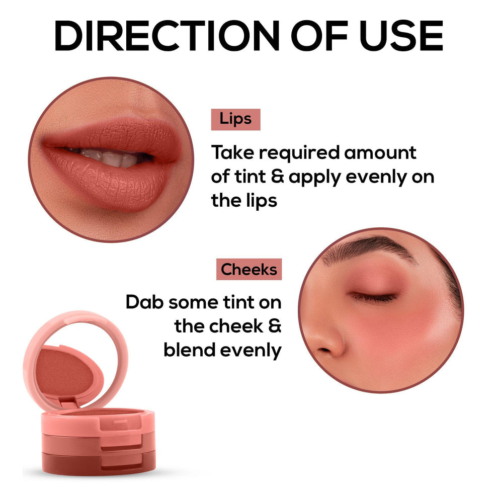 RENEE Glam Stack 3-In-1 Lip & Cheek Tint (Nude)