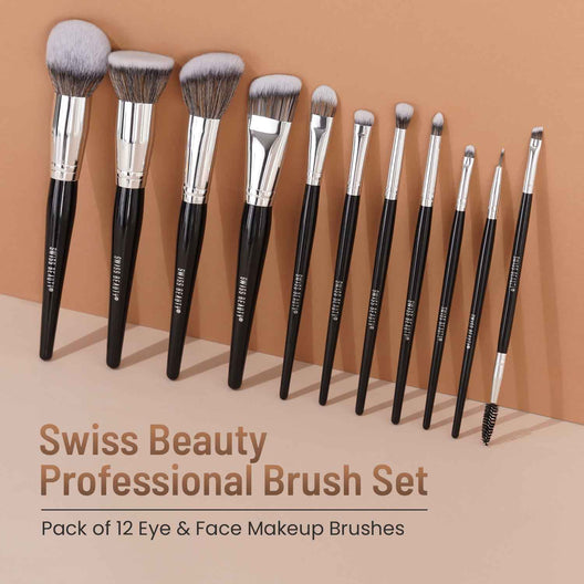 Swiss Beauty Professional Series Makeup Brush 12 Piece Set