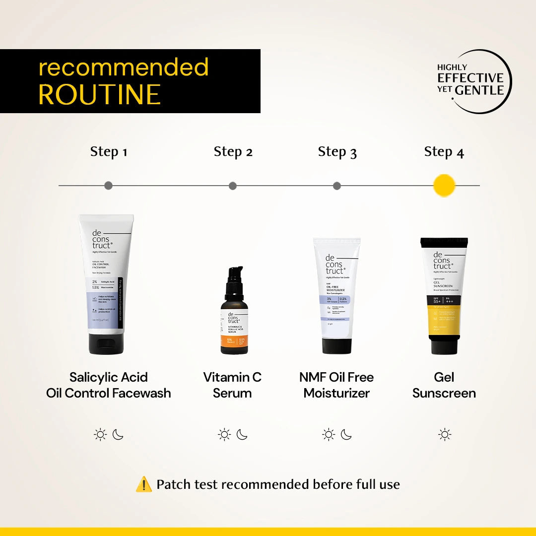Deconstruct Gel Sunscreen for Oily Skin - SPF 55+ and PA+++ (50gm)