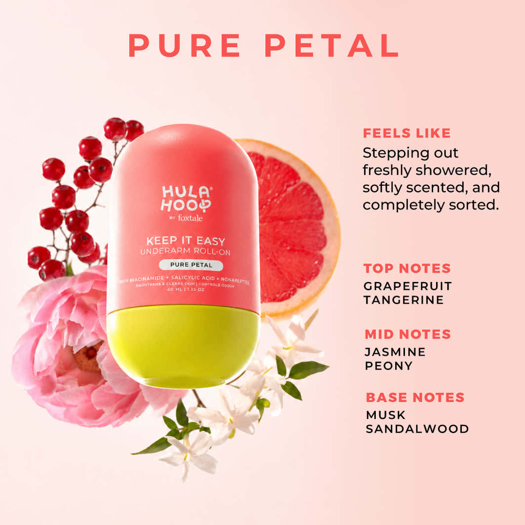 Hula Hoop Smoothening Underarm Roll-On Deodorant