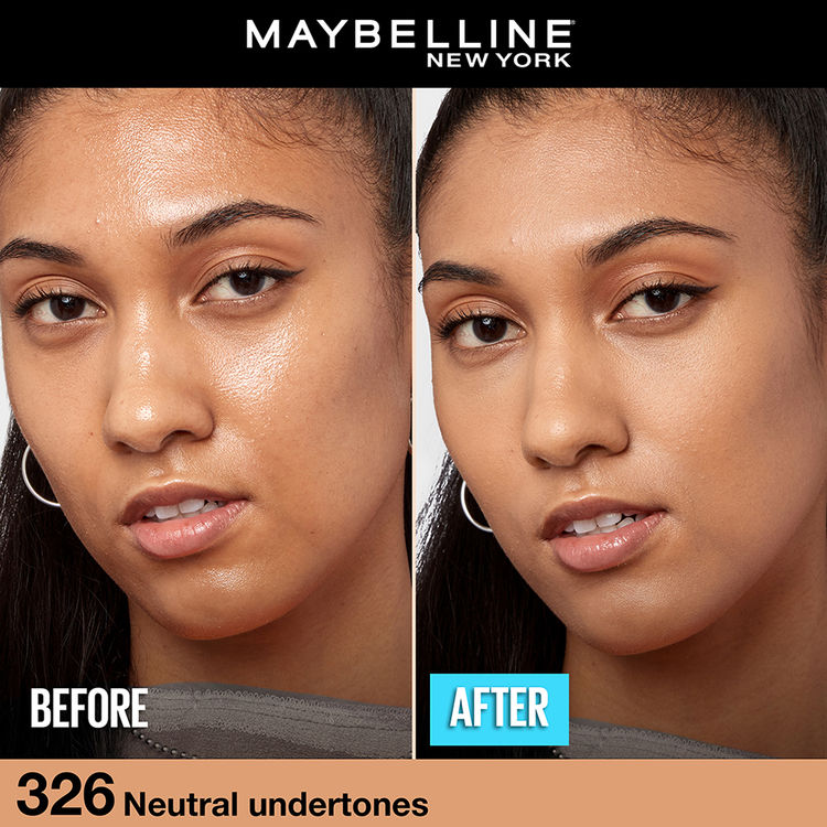 Maybelline Fit Me Matte+Poreless 16H Oil Control Foundation With SPF 22 PA++ (326 Warm Tan)(30ml)