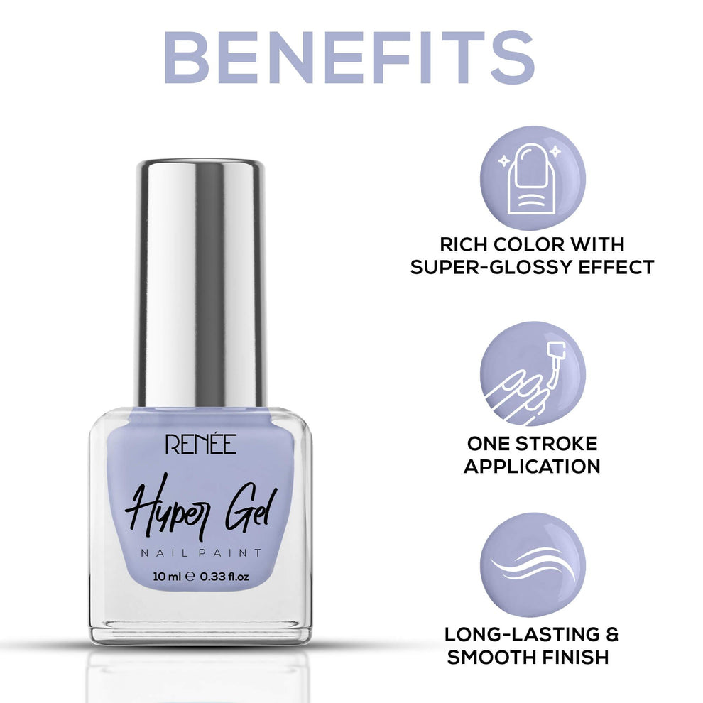RENEE Hyper Gel Nail Paint 10ml (09 Baby Blue)
