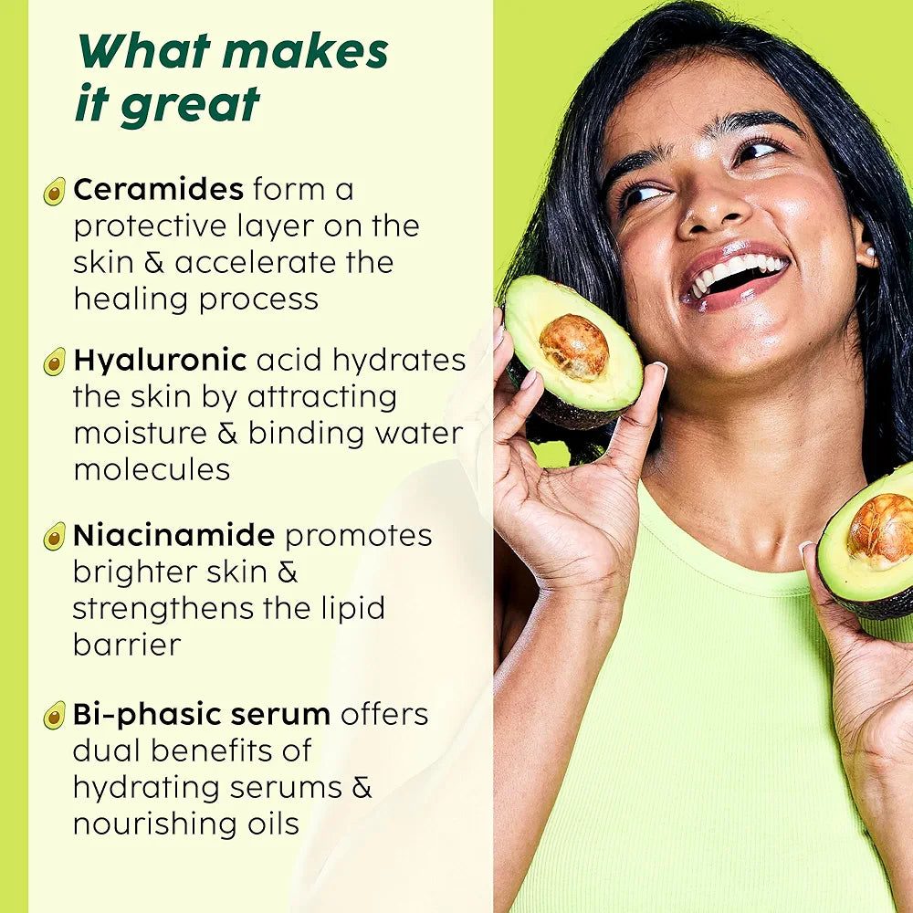 Plix Avocado Ceramide Moisture Rush Biphasic Serum for Strengthening Moisture Barrier