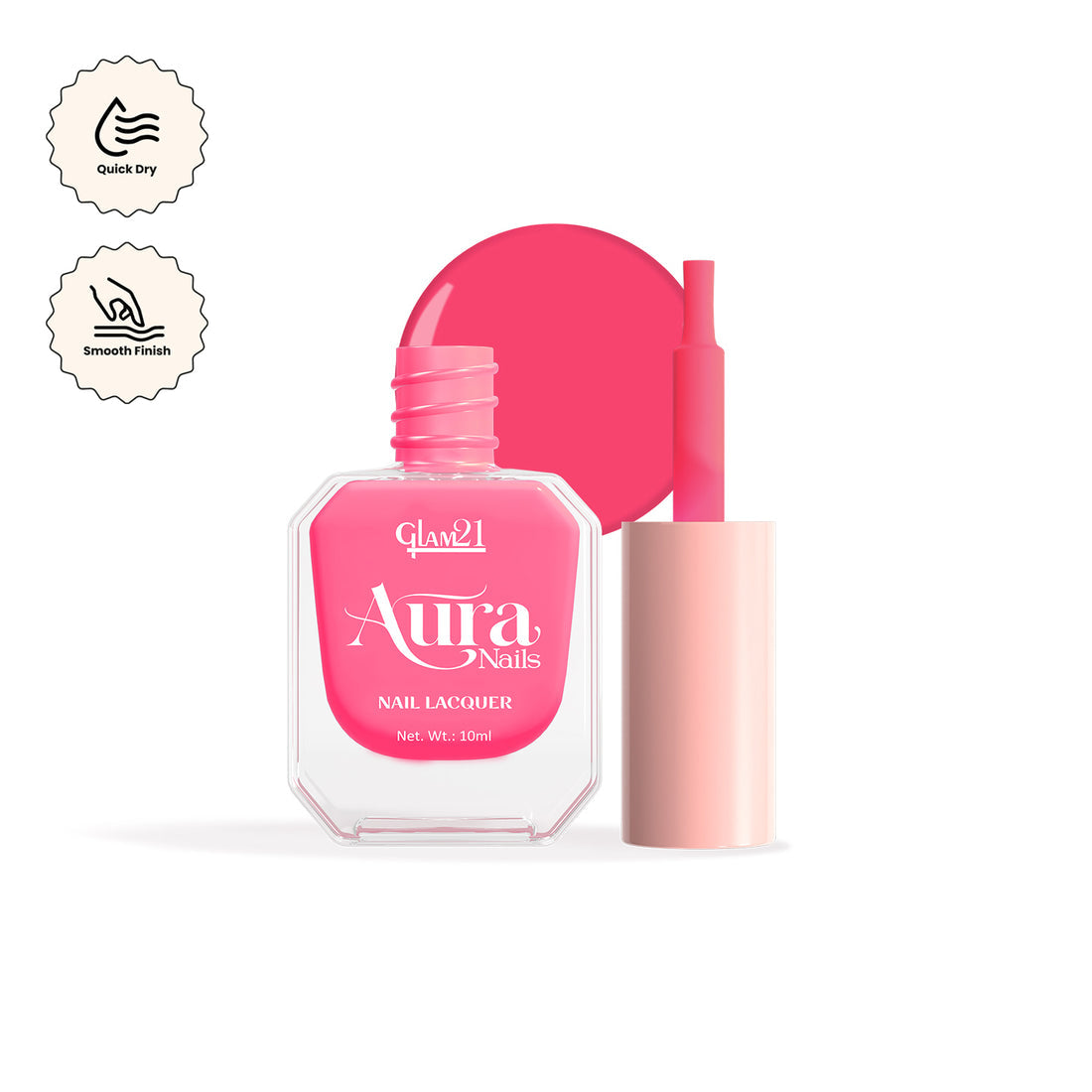 Glam21 Aura - Nail Lacquer (11Taffy Pink)