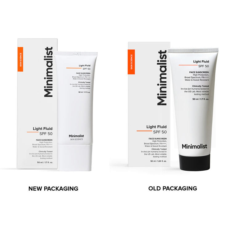 Minimalist Light Fluid SPF 50 Face Sunscreen
(50ml)