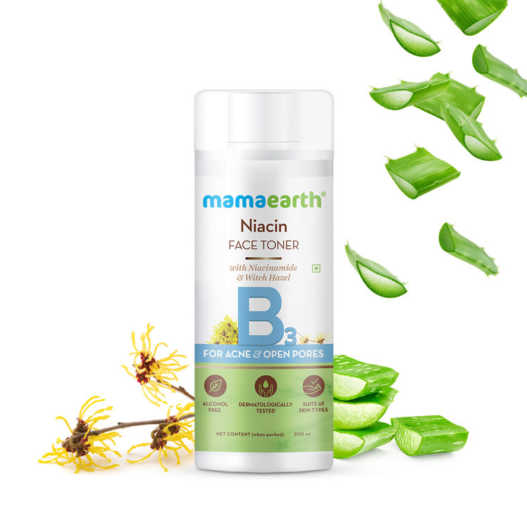 Mamaearth Niacin Toner with Niacinamide and Witch Hazel for Acne and Open Pores (200ml)