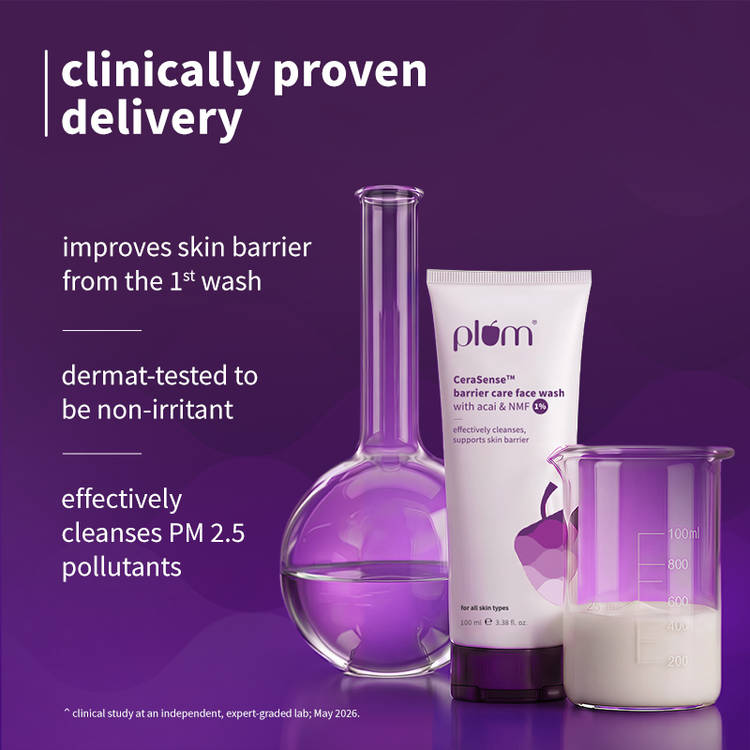 Plum CeraSense Barrier Care Face Wash with Acai & 1% NMF (100ml)
