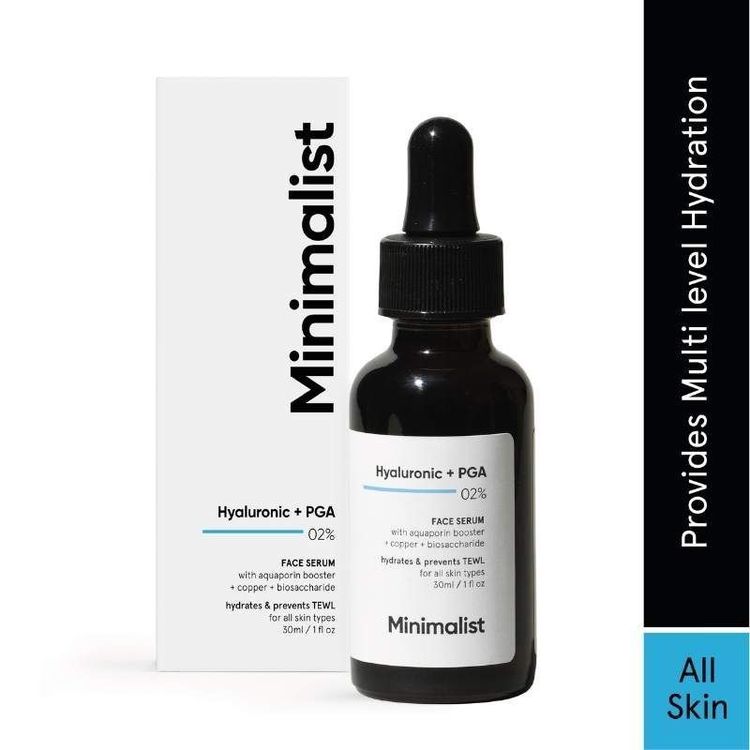 Minimalist 2% Hyaluronic Acid + PGA Face Serum For Deep, Multilevel Hydration
(30ml)