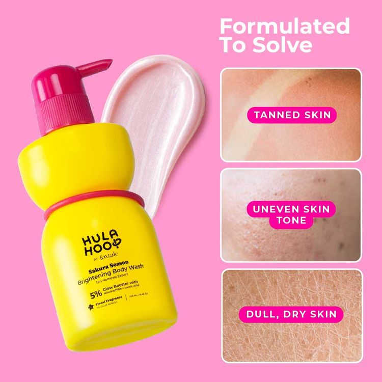 Foxtale Hula Hoop Brightening Body Wash by Foxtale , Exfoliates & Reduces Tan
(250ml)