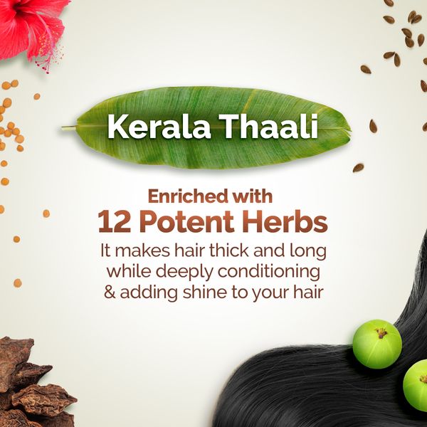 Mamaearth Kerala Thaali Shampoo with the Power of 12 Herbs for Thick & Long Hair - 250 ml