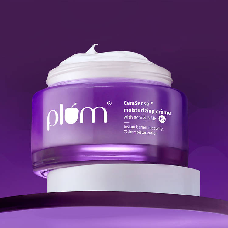 Plum Cerasense Barrier Repair Face Moisturizer With Ceramides & Peptides For Dry, Sensitive Skin (50g)
