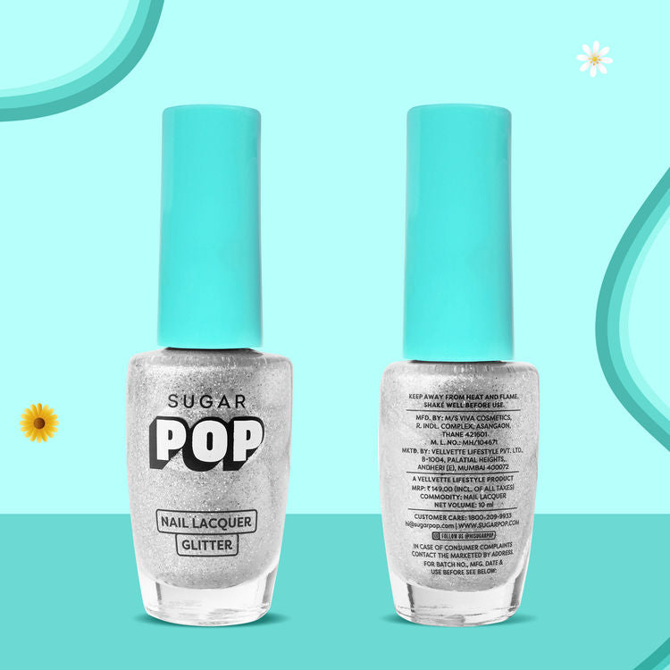 SUGAR POP Glitter Nail Lacquer ( 04 Diamonds Pearls)