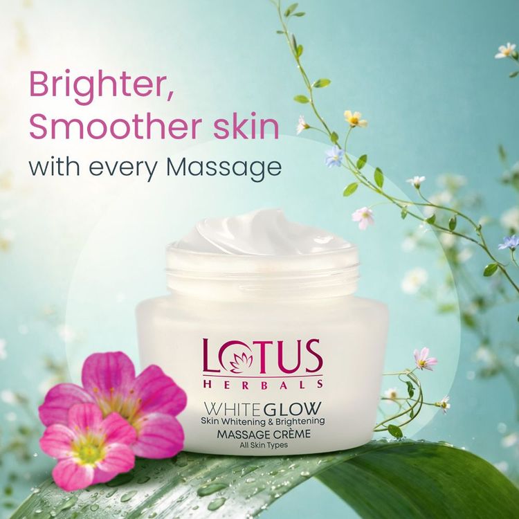 Lotus Herbals WhiteGlow Skin Whitening & Brightening Massage Cream
(60gm)