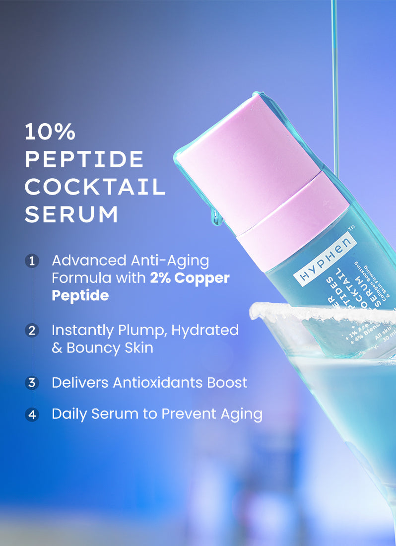 Hyphen 10% peptide with 2% copper peptide face serum | 30ml