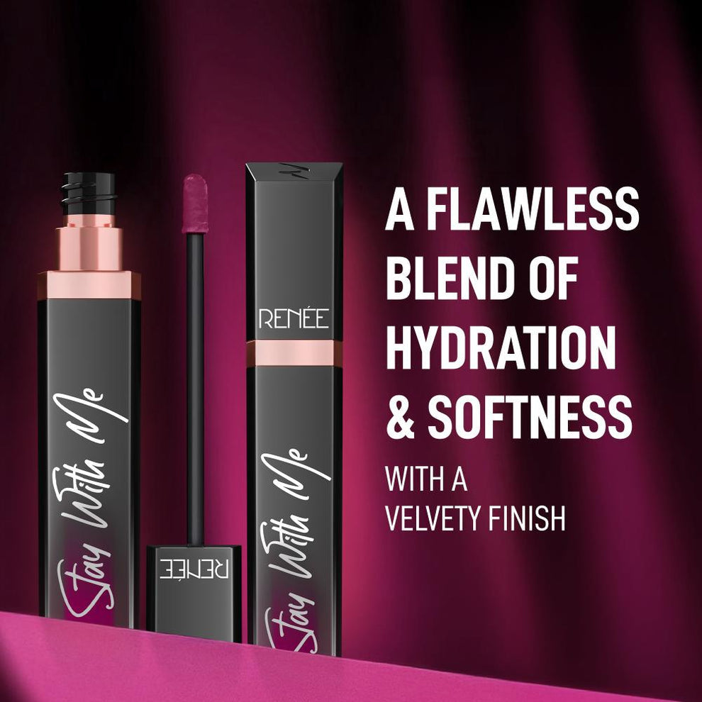 RENEE Stay With Me Matte Liquid Lipstick (02 Hunger for Berry)