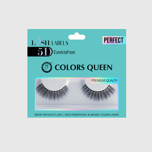 Colors Queen Lash Label 5D Natural Hair Eyelashes | 1 Pair / Perfect