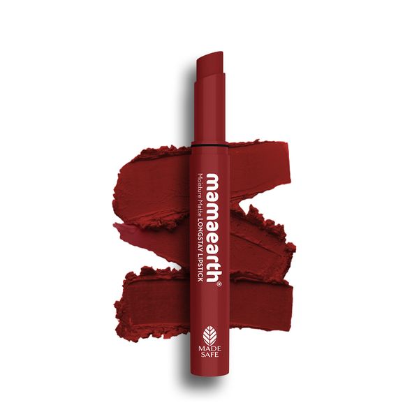 Mamaearth Moisture Matte Longstay Lipstick with Avocado Oil & Vitamin E (raisin punch)