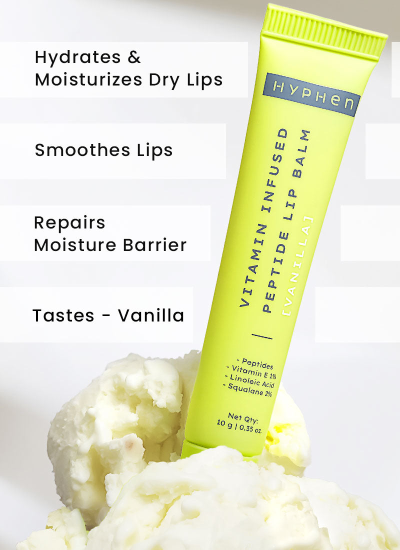 Hyphen Vitamin infused peptide lip balm - vanilla 10g
