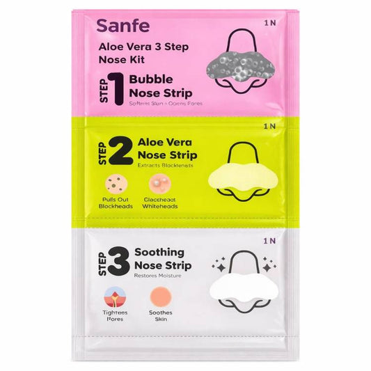 Sanfe Deepdetox 3-In-1 Nose Strips For Blackhead Removal (3pcs)