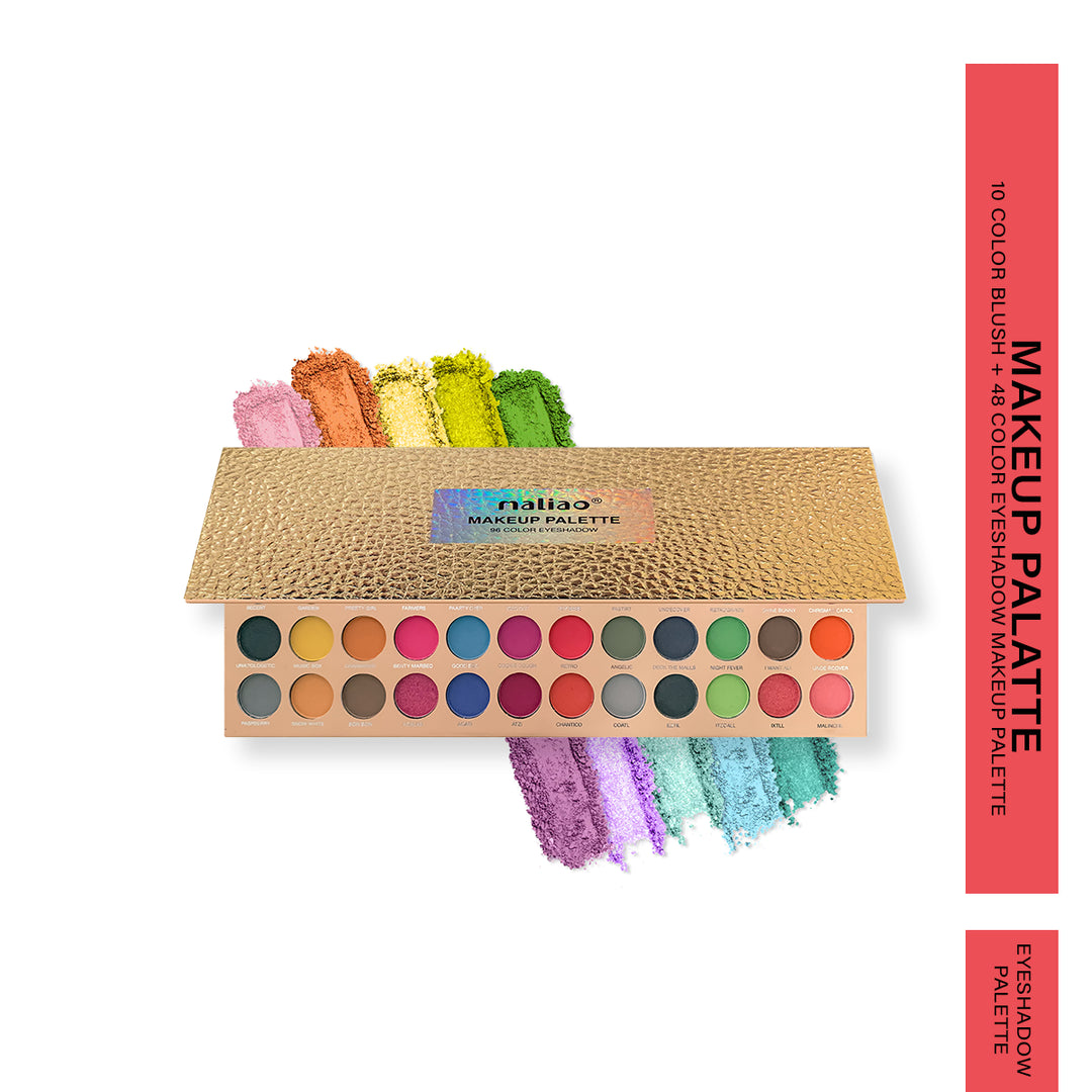 Maliao 10 color blush + 48 color eyeshadow makeup palette