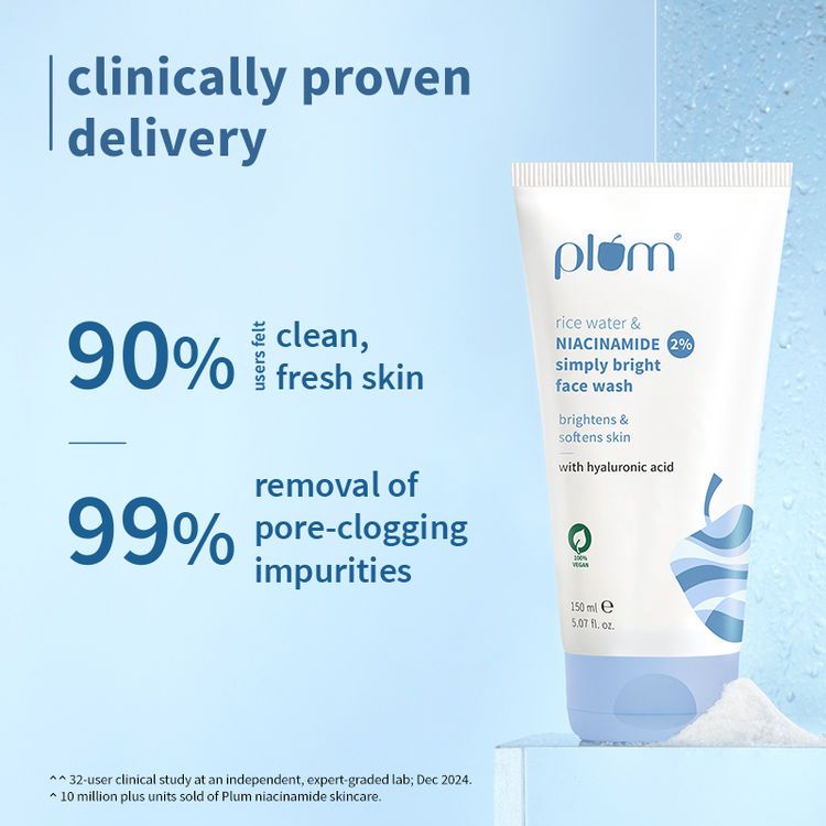 Plum 2% Niacinamide Face Wash With Rice Water (150ml)