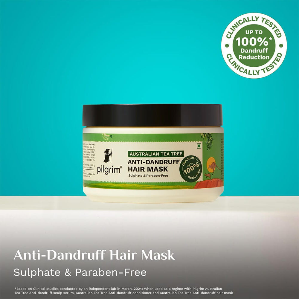 Pilgrim Australian Tea Tree Anti-Dandruff Hair Mask
Smoothens & Protects Dandruff-Prone Hair