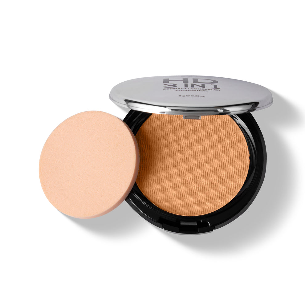 RENEE Pro HD 3-IN-1 Compact, Works as Concealer, Foundation & Powder With SPF 20 (Soie)