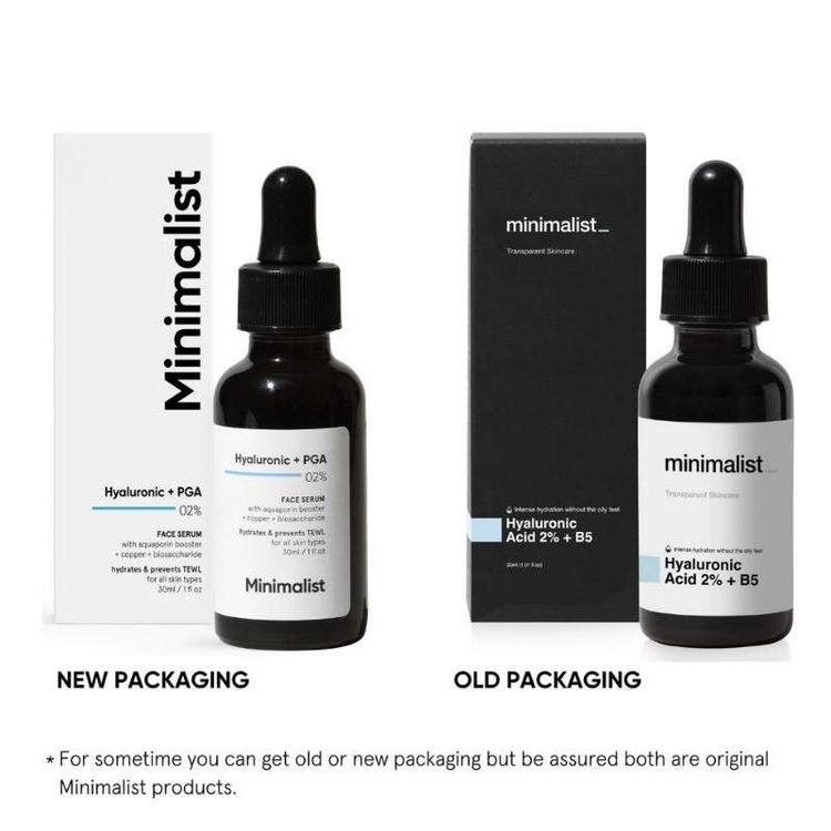Minimalist 2% Hyaluronic Acid + PGA Face Serum For Deep, Multilevel Hydration
(30ml)