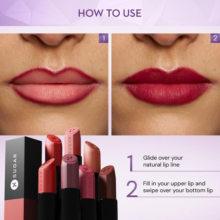 SUGAR Glide Peptide Serum Lipstick with Vitamin E (01 Santorini Sunset)