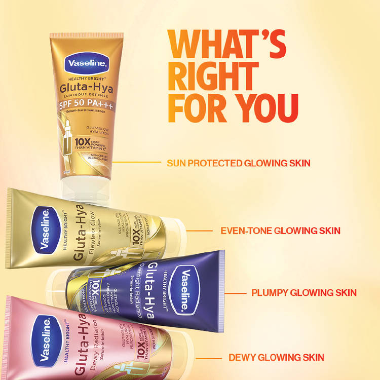 Vaseline Gluta Hya Antioxidant SPF 50 PA+++ Sunscreen (175ml)