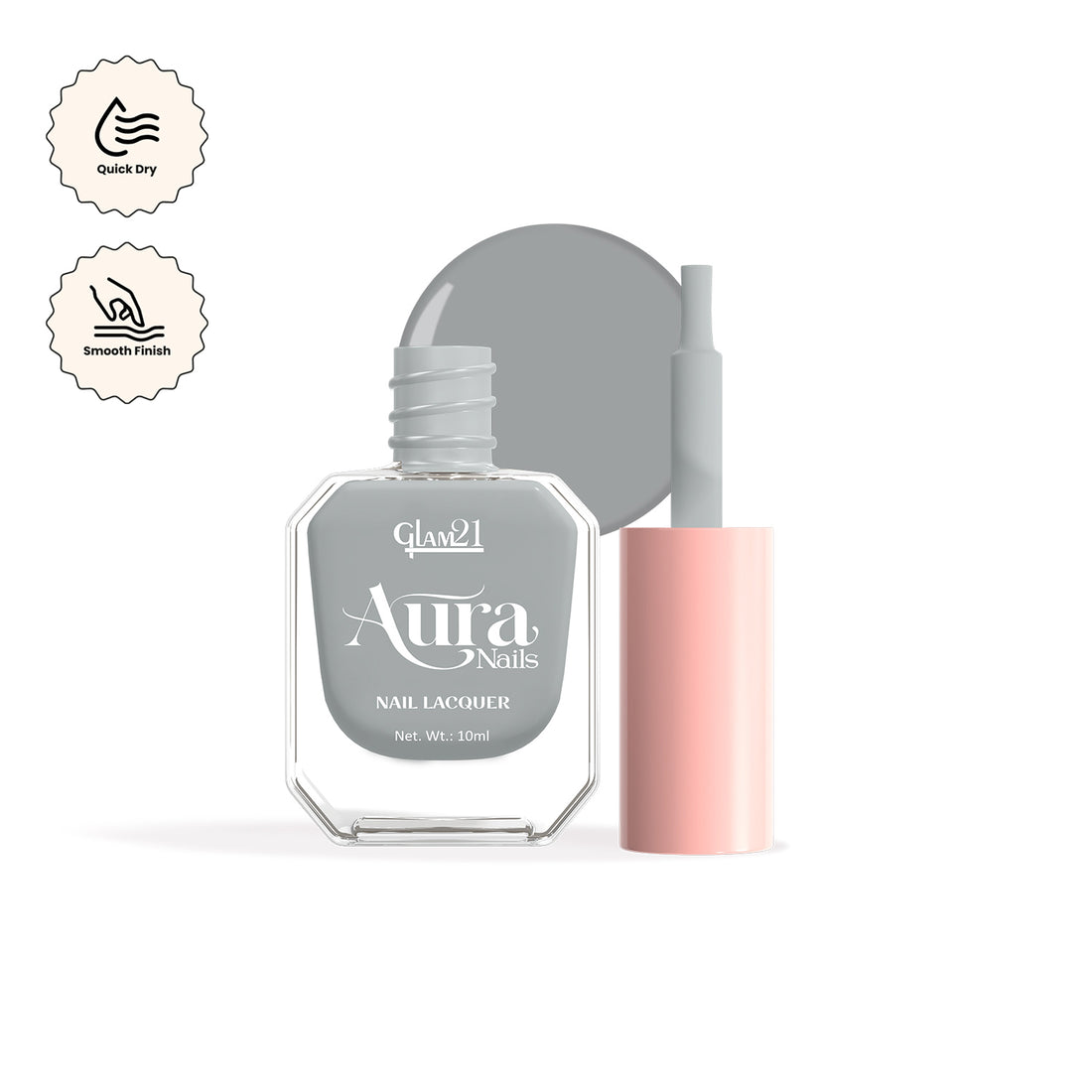 Glam21 Aura - Nail Lacquer (19Fantasy Grey)