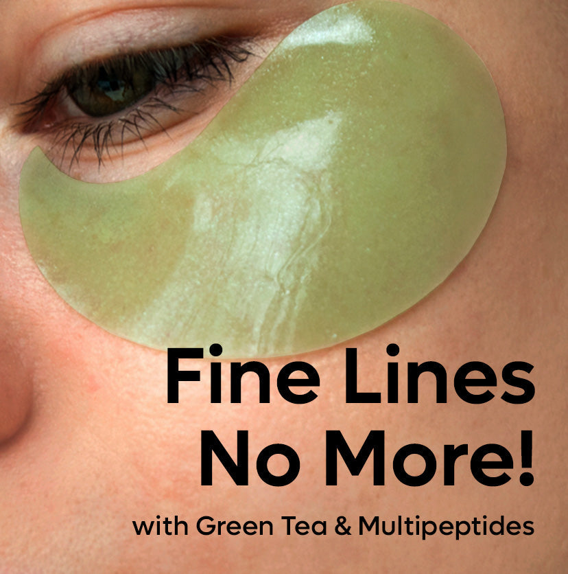 Mcaffeine Green Tea Hydrogel Under Eye Patches with 1% Caffeine (15 Pairs)