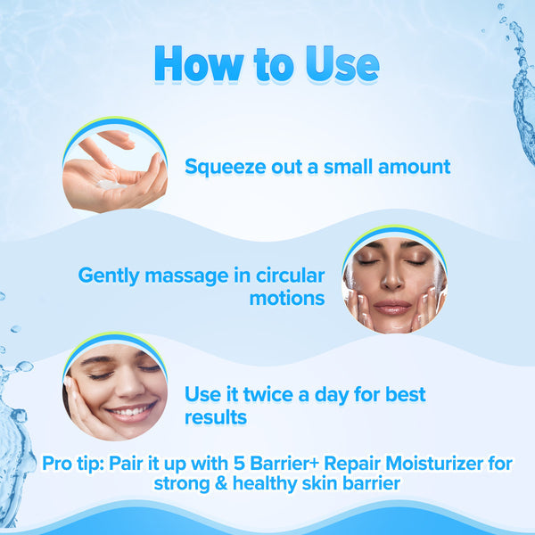 Aqualogica 5 Barrier+ Repair Gentle Cleanser with Avocado & 5 Essential Ceramides - 100 ml