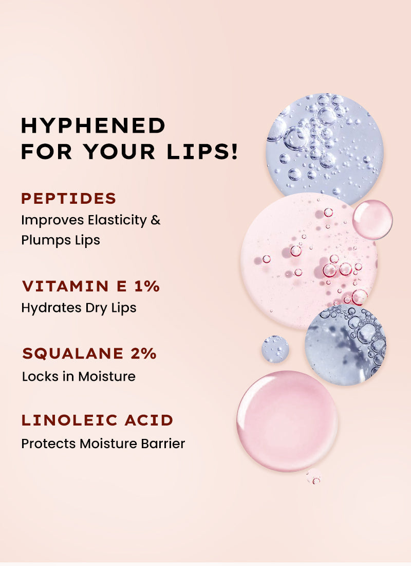 Hyphen Vip vintage lip balm with 1% vit e, 2% squalane & peptides - 10g