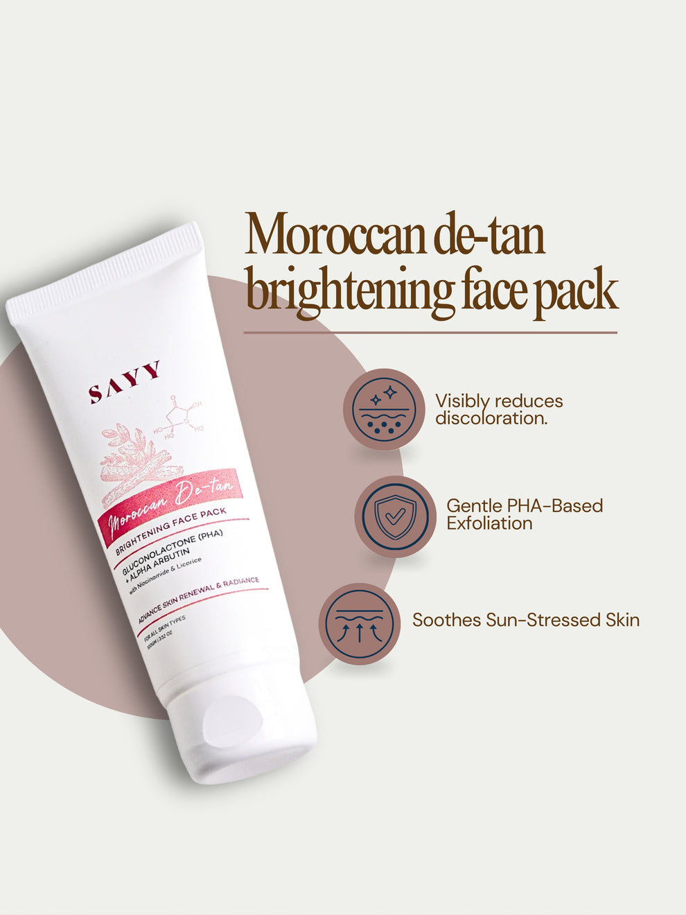 SAYY Moroccan De-Tan Brightening Face Pack 100g
