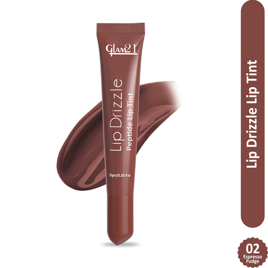 Glam21 Lip Drizzle Peptide Lip Tint (02 Espresso Fudge)