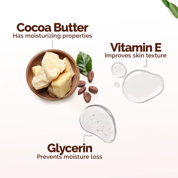 Mamaearth Cocoa Rich Moisturizer with Cocoa Butter & Vitamin E for Deep Nourishment - 200 g