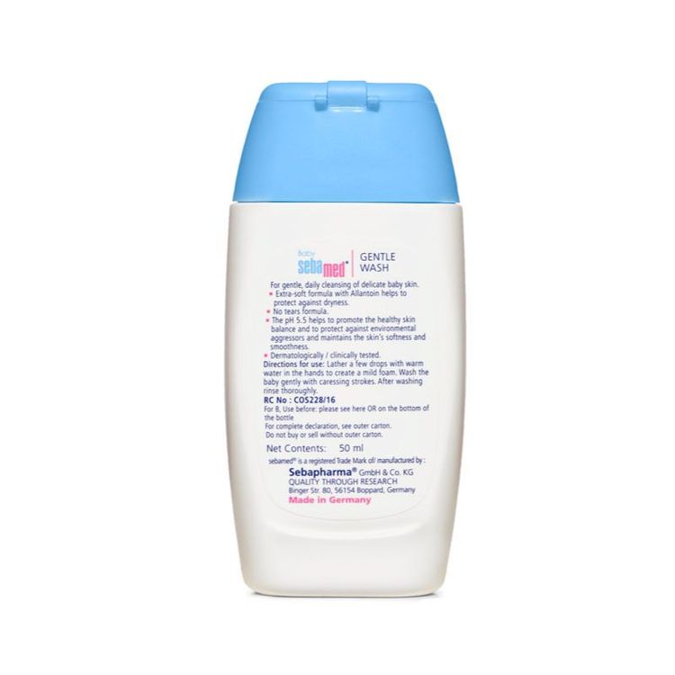 Sebamed Baby Gentle Wash, pH 5.5, Baby Body Wash, Soap Free, Tear Free
(50ml)