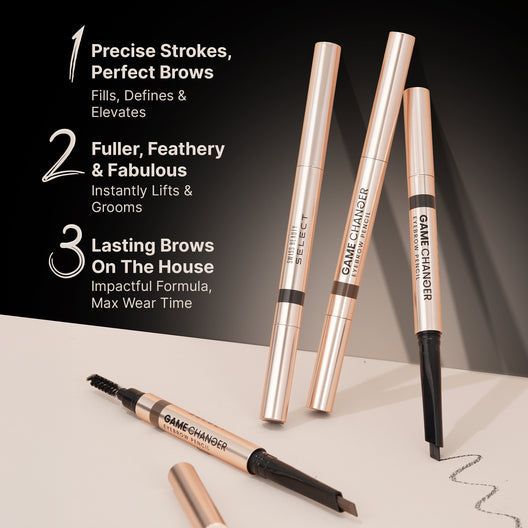 Swiss Beauty Select Game Changer Eyebrow Pencil (01 Ash Brown)
