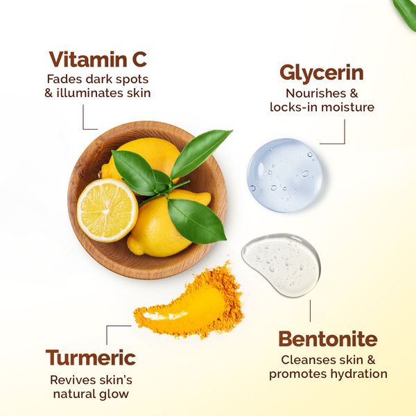 Mamaearth Vitamin C Daily Glow Face Pack with Vitamin C & Turmeric for Illuminating Skin - 200 g