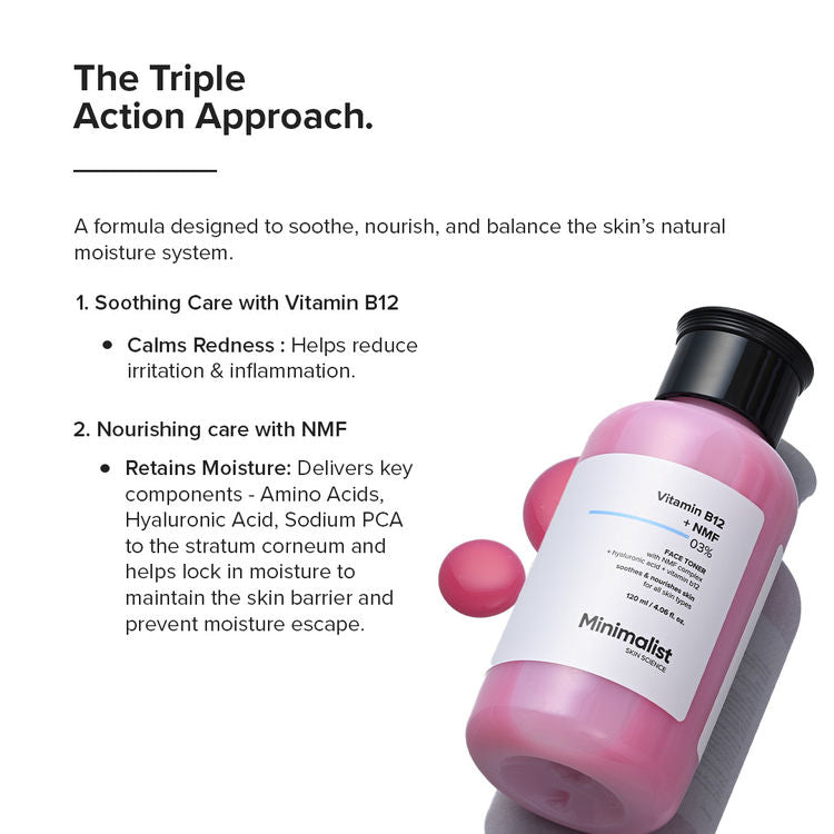 Minimalist itamin B12+NMF 03% Face Toner (120ml)