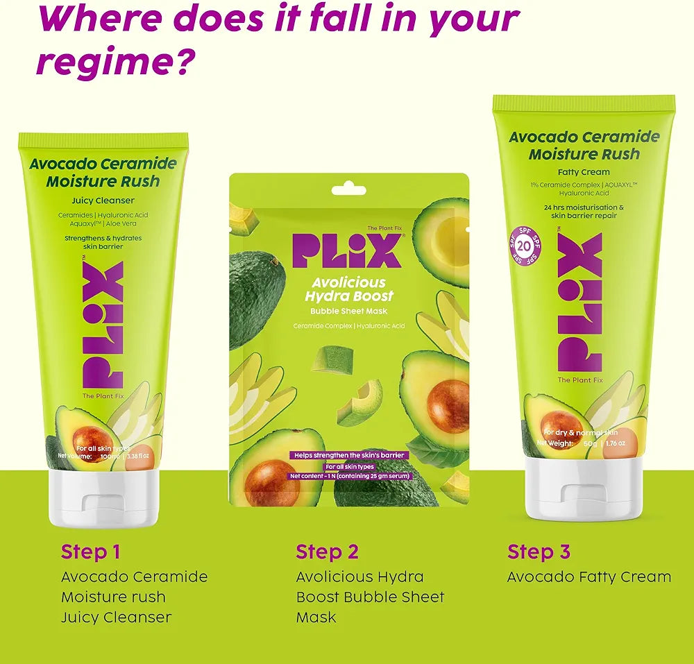 Plix Avolicious Hydra Boost Bubble Sheet Mask