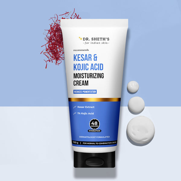 Dr. Sheth's Kesar & Kojic Acid Moisturizing Cream - 100g