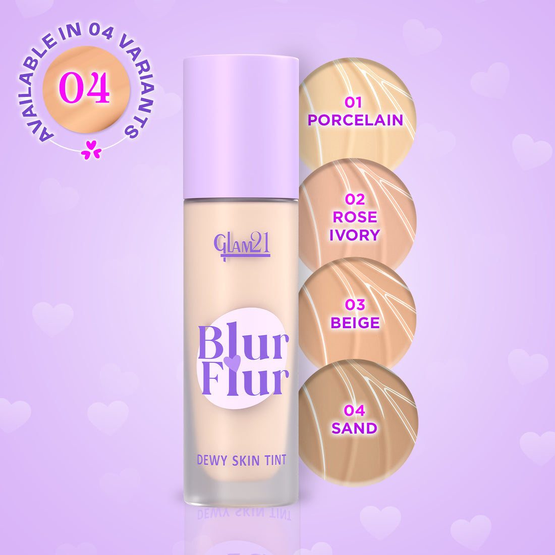 Glam21 Blur Flur Dewy Skin Tint (01 Porcelain)