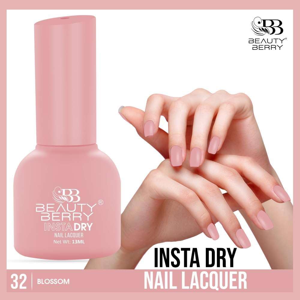 Beauty Berry Insta Dry Nail Lacquer (BLOSSOM-32)