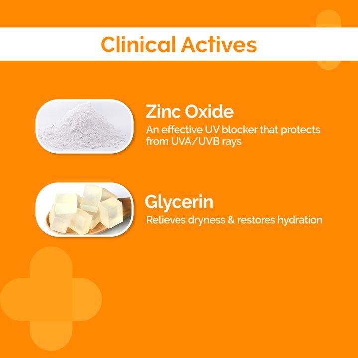 The Derma Co Ultra Light Zinc Mineral Sunscreen with SPF 50 For Broad Spectrum, UVA, UVB & Blue Light Protection - 50g