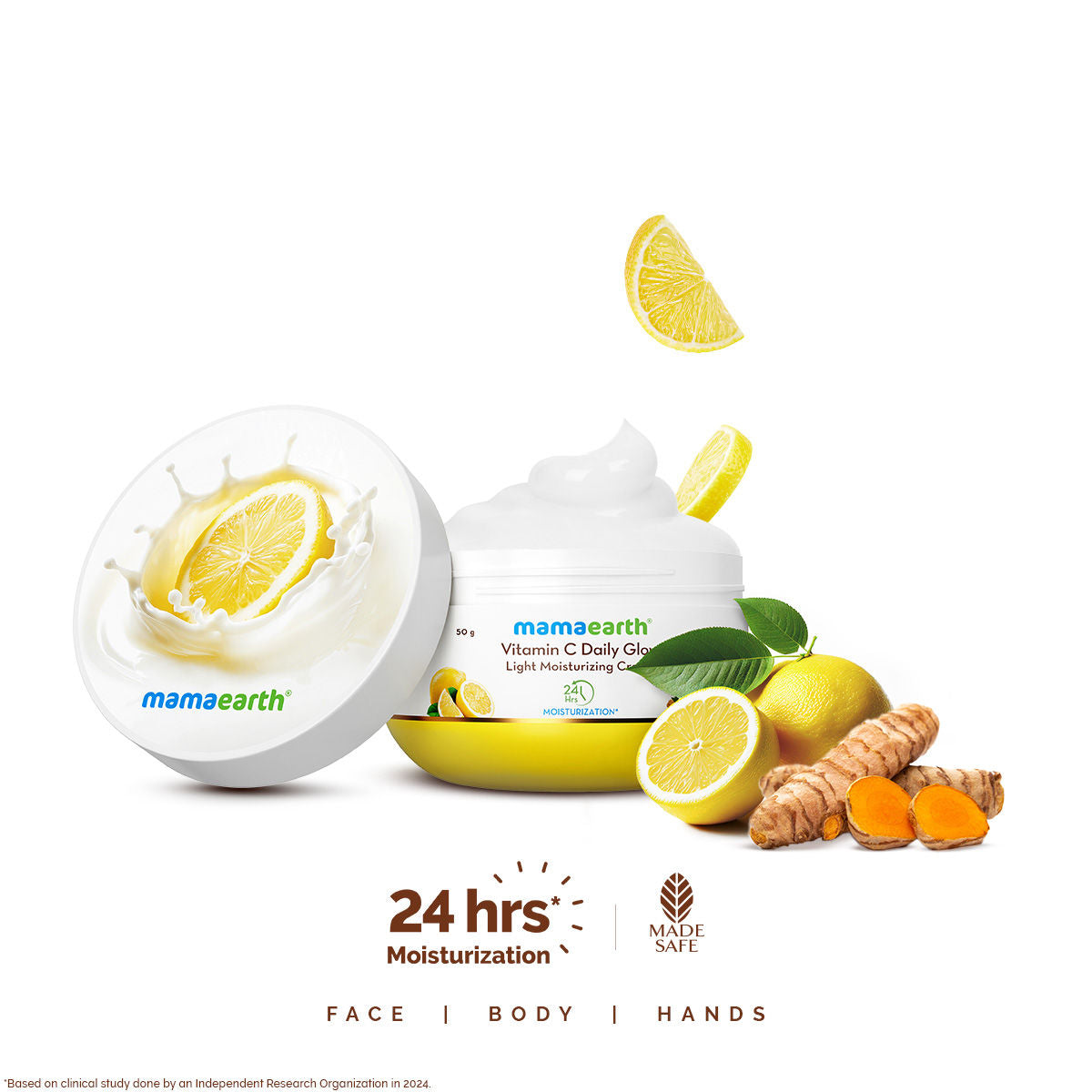 Mamaearth Vitamin C Daily Glow Light Moisturizing Cream (50g)
