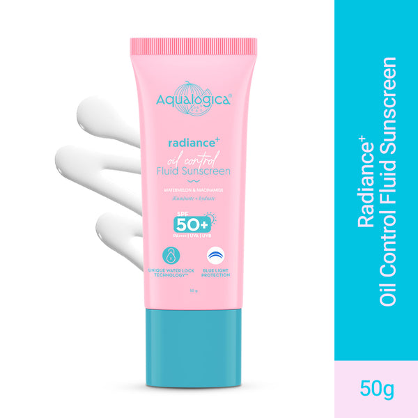 Aqualogica Radiance+ Oil Control Fluid Sunscreen for Oily Skin - 50g