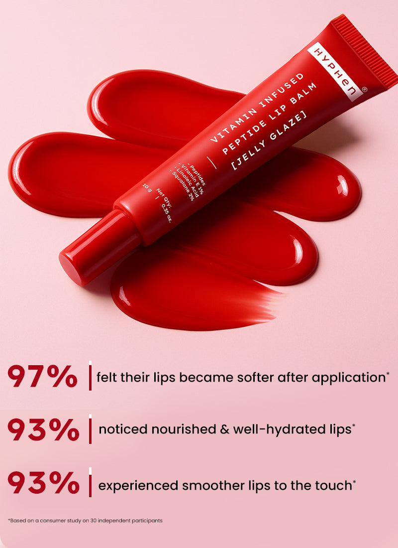 Hyphen Vip jelly glaze lip balm, 1% vit e & peptides- 10g