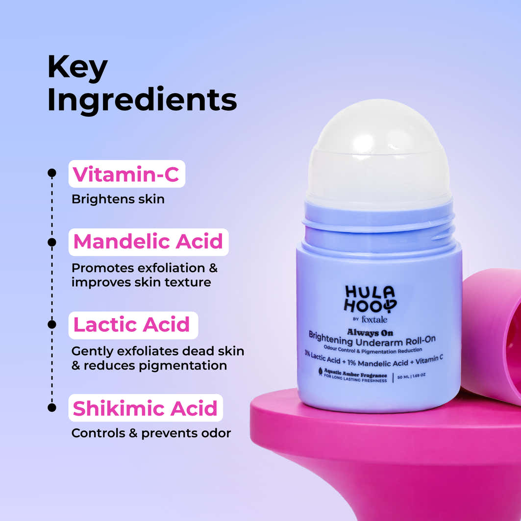 Hula Hoop Brightening Underarm Roll-On with Vitamin C